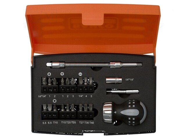 Set: schroevendraaiers; Phillips,Pozidriv®,platte,Torx®; 22st. Set: schroevendraaiers; Phillips,Pozidriv®,platte,Torx®; 22st.